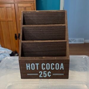 Vintage-Style Brown Hot Cocoa Organizer